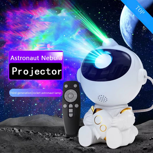 LED Star Galaxies Projector Night Light Astronaut Starry Sky Bedroom Room Decor Children'S Gift - LED Atmosphere Creating Lamp